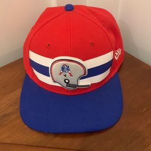 Retro New England Patriots New Era Snap Back Baseball Cap